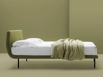Upholstered bed with removable cover Volo FRAUFLEX factory FRAUFLEX (LOLLO DUE) from Italy