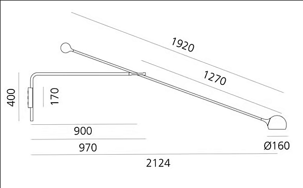 LED Wall Lamp Ixa XL Artemide  Ixa factory Artemide from Italy. Foto №10