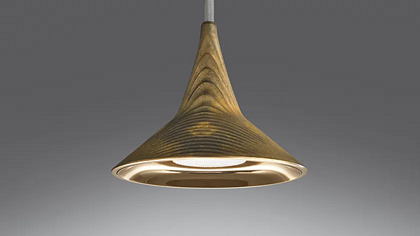 LED Adjustable Brass Chandelier Artemide Unterlinden Ring factory Artemide from Italy. Foto №3