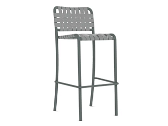 High Aluminium Garden Stool with Back Gervasoni Inout 828 High Aluminium Garden Stool with Back Gervasoni Inout 828 factory Gervasoni from Italy