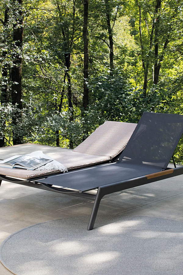 Double Sun Lounger in Textilene and Aluminium Nevada Atmosphera factory ATMOSPHERA from Italy. Foto №9