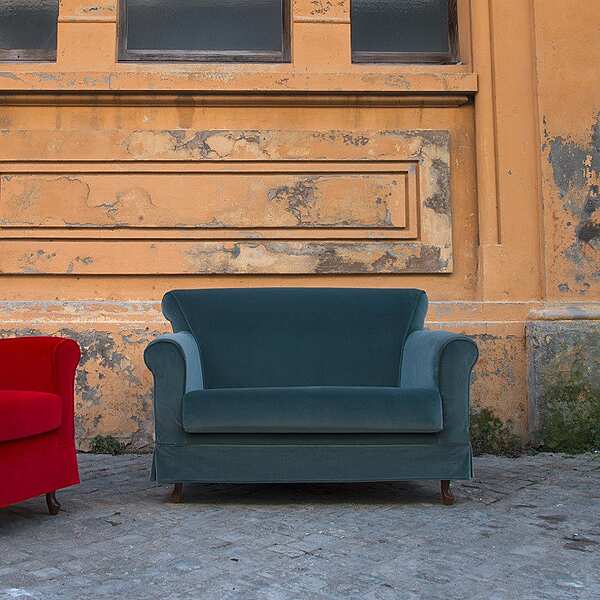 Couch DOMINGO SALOTTI 070 piedi legno wooden feets factory DOMINGO SALOTTI from Italy. Foto №2
