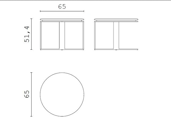 Round wooden coffee table Denis CPRN HOMOOD factory CPRN HOMOOD from Italy. Foto №5