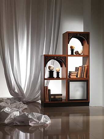 Sectional Divider Bookcase in Wood CARPANELLI Dandy Collection factory CARPANELLI from Italy