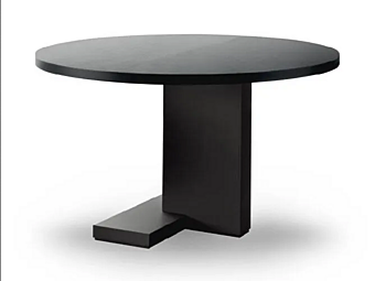 Round wooden meeting table Inca I 4 Mariani