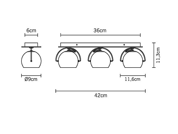 Adjustable Steel Ceiling Lamp Beluga Fabbian factory Fabbian from Italy. Foto №5