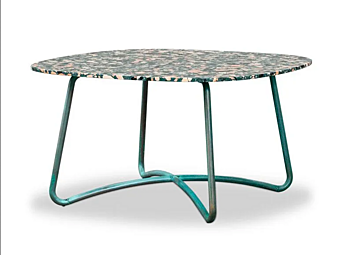 Garden Table in Natural Stone Rimini by BAXTER factory BAXTER from Italy