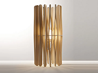 Wooden table lamp Fabbian Stick Collection Wooden table lamp Fabbian Stick Collection factory Fabbian from Italy