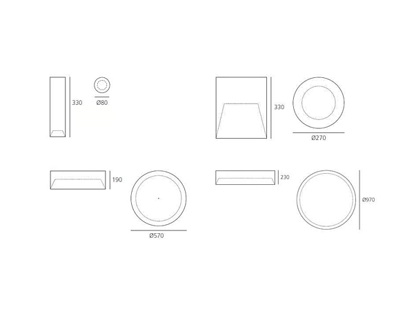 LED ceiling lamp made of aluminum Tagora Artemide factory Artemide from Italy. Foto №32