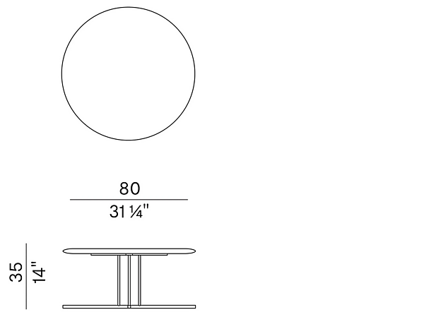 Round Iroko and Metal Garden Side Table Potocco Graphic 955 955/TBC-40-OUT, 955/TBC-60-OUT, 955/TBC-80-OUT factory POTOCCO from Italy. Foto №6