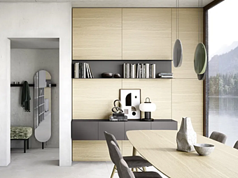 Wooden Wall Cabinet Box 12 NOVAMOBILI factory NOVAMOBILI from Italy