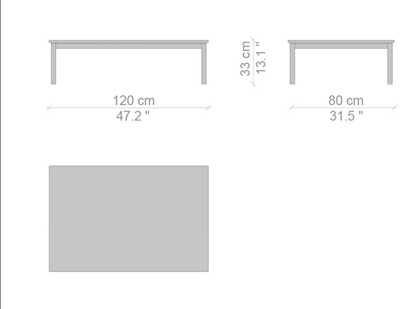 Rectangular glass and steel coffee table CASSINA 10 Table en Tube Basse 010 factory CASSINA from Italy. Foto №2