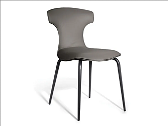 Upholstered leather chair Montera Mas Poltrona Frau