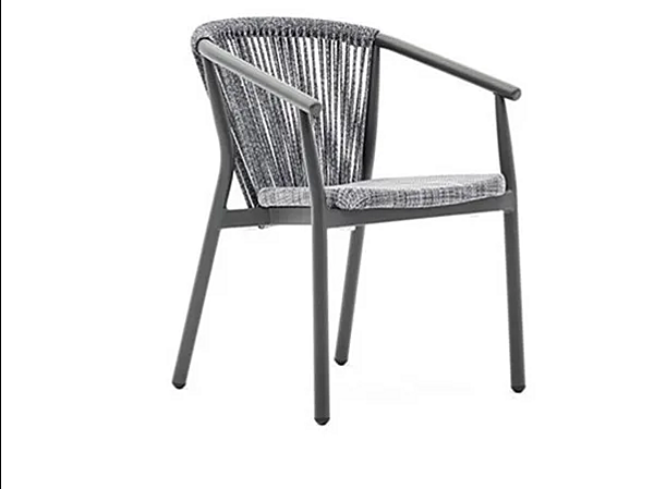 Aluminium garden chair with armrests VARASCHIN Smart 247P/247PS/247PH, 247PL/247PLS/247PLH factory VARASCHIN from Italy. Foto №1