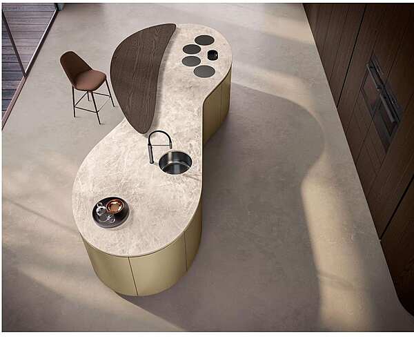 Kitchen Aster Cucine Domina Olmo Brown Opaco factory Aster Cucine from Italy. Foto №4