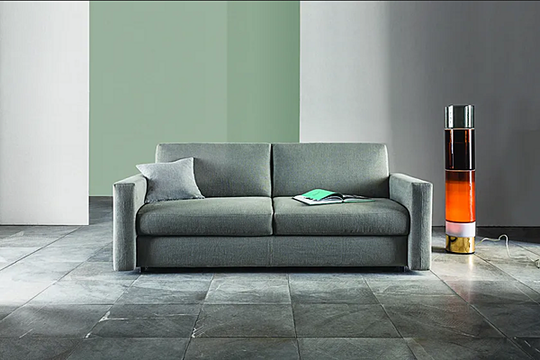 Sofa bed in leather or fabric VIBIEFFE 2200 Squadroletto factory VIBIEFFE from Italy. Foto №3