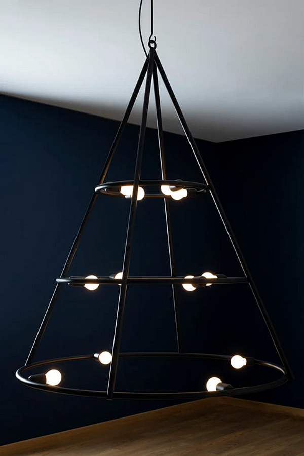 Steel pendant lamp El Poris Artemide 1085030A factory Artemide from Italy. Foto №8