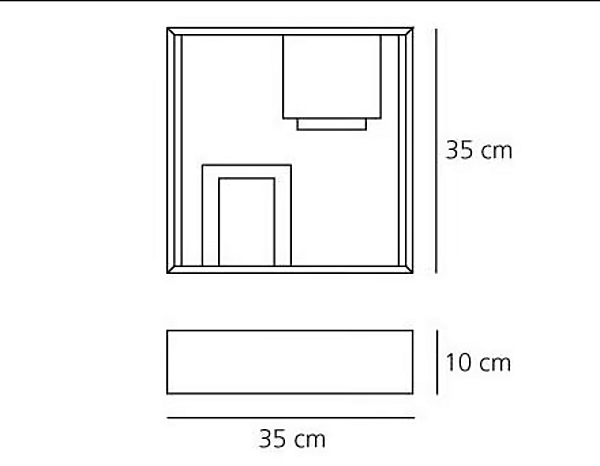 Table lamp in metal and glass Artemide Plate Fato 0048010A, 0048050A factory Artemide from Italy. Foto №9