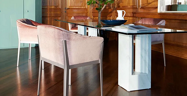 Rectangular marble coffee table Delfi CASSINA factory CASSINA from Italy. Foto №2