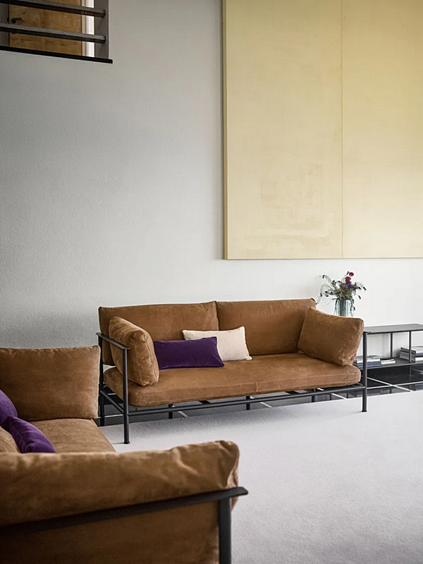 Two-Seater Leather Sofa Elodie 908 D Potocco 908/D factory POTOCCO from Italy. Foto №3