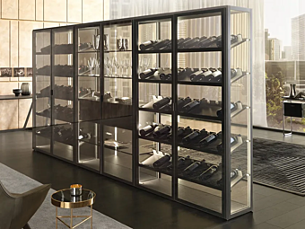 Wooden Bar Cabinet MisuraEmme Palo Alto Day factory MisuraEmme from Italy