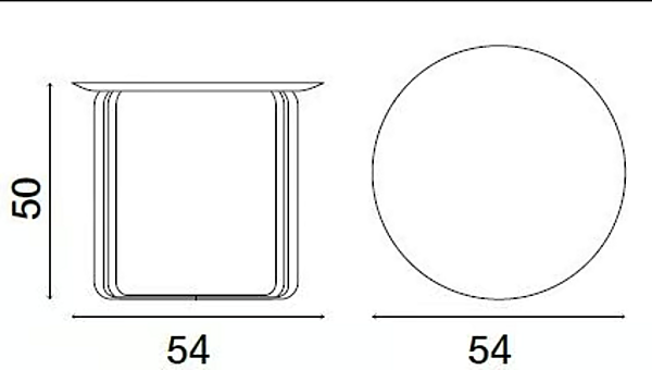 Low round coffee table in steel Mezze by FASEM factory FASEM from Italy. Foto №6