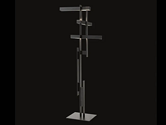 LED floor lamp Oluce LAS 376 with adjustable brightness and metal base