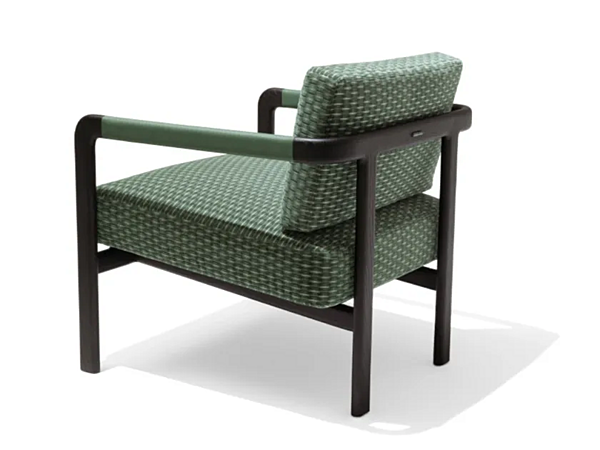 Fabric easy chair with armrests Montgomery GIORGETTI 71010 factory GIORGETTI from Italy. Foto №2