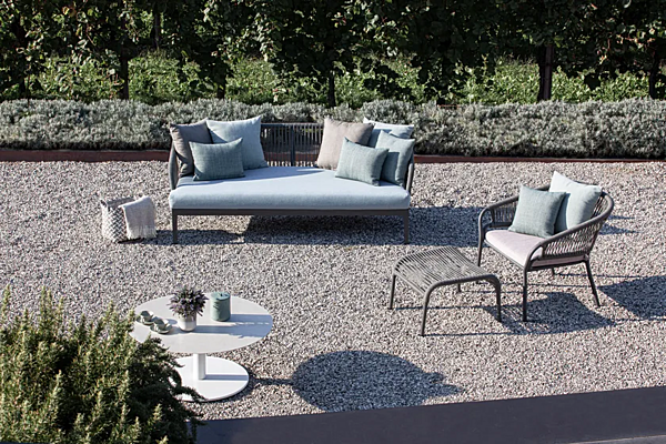 Rectangular Aluminium Garden Footstool Atmosphera Pleasure 2.0 factory ATMOSPHERA from Italy. Foto №5