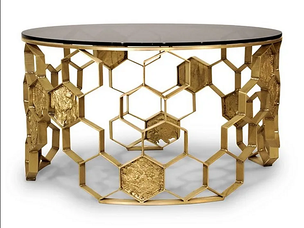 Round Brass Coffee Table BRABBU Manuk factory BRABBU from Italy. Foto №1
