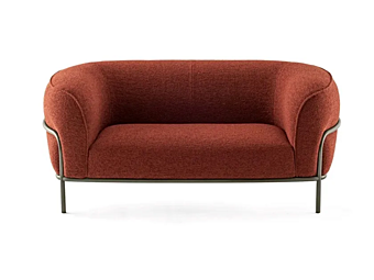 2-seater fabric sofa with removable cover Sophie Gallotti&Radice factory Gallotti & Radice from Italy