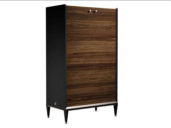 Wood veneer highboard with doors Eclipse CPRN HOMOOD E220 factory CPRN HOMOOD from Italy. Foto №1