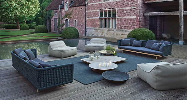 Three-Seater Sofa Fabric Sabi PAOLA LENTI B39B factory PAOLA LENTI from Italy. Foto №7