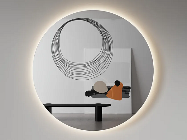 Round wall-mounted mirror with integrated lighting ARTELINEA Graffi factory ARTELINEA from Italy. Foto №1