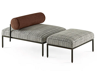 Upholstered fabric bench Oly Gallotti & Radice Upholstered fabric bench Oly Gallotti & Radice factory Gallotti & Radice from Italy