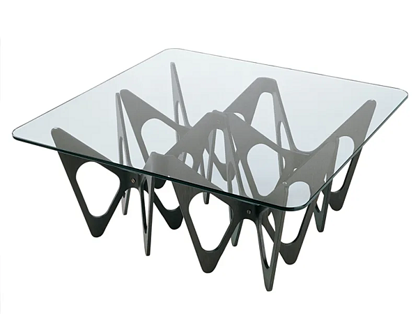 Crystal coffee table glass ZANOTTA Butterfly 695 factory ZANOTTA from Italy. Foto №1