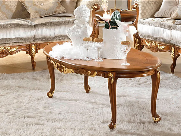 Oval wooden coffee table CASA +39 La Fenice 1214/1614 factory CASA +39 from Italy. Foto №2