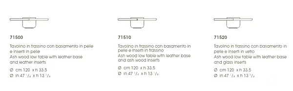 Low round leather coffee table GIORGETTI RAY 71500, 71510, 71520 factory GIORGETTI from Italy. Foto №5