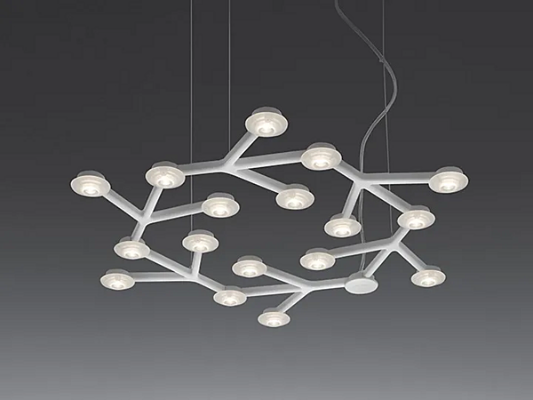 LED pendant lamp in net circle design by Artemide 1575050APP factory Artemide from Italy. Foto №1