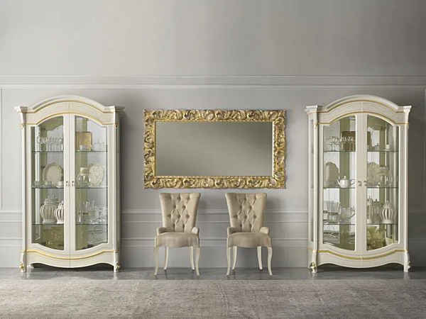 Rectangular wall-mounted mirror with diamante frame CASA +39 803 factory CASA +39 from Italy. Foto №2