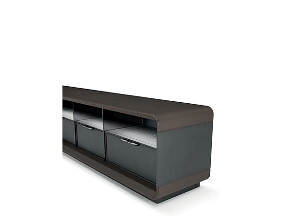 Low wooden TV cabinet with drawers I 4 Mariani Herman factory i 4 Mariani from Italy. Foto №4