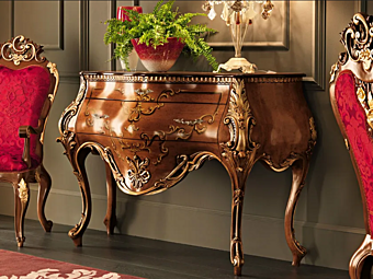 Solid Wood Console Table with Drawers Modenese Luxury Interiors 11607 Solid Wood Console Table with Drawers Modenese Luxury Interiors 11607 factory MODENESE GASTONE from Italy