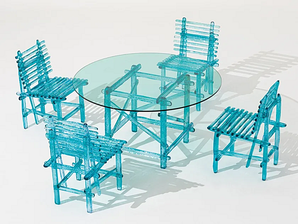Polycarbonate outdoor chair A Mare Edra AMR010 factory EDRA from Italy. Foto №12