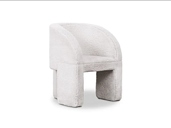 Natural Sheepskin Easy Chair Lazybones Mouton BAXTER factory BAXTER from Italy