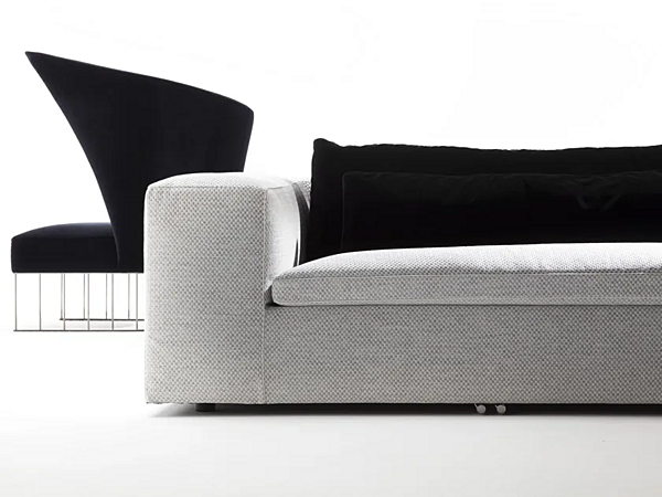 Sectional fabric sofa with chaise longue ERBA ITALIA DAVID factory ERBA ITALIA from Italy. Foto №13