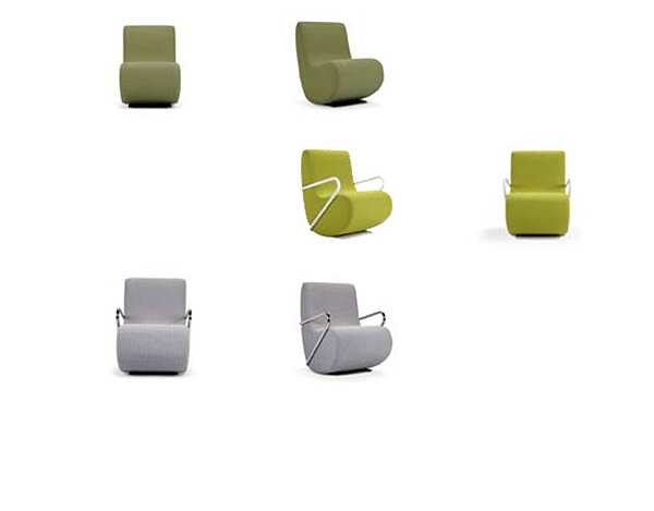 Fabric easy chair with armrests Adrenalina Nina IMB1050332 factory ADRENALINA from Italy. Foto №10