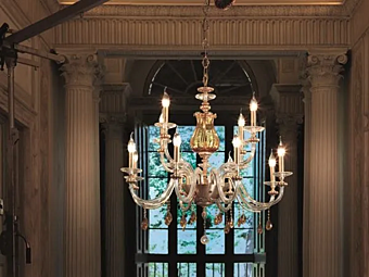 Chandelier with Swarovski crystals Flora L8 4 Euroluce Lampadari Chandelier with Swarovski crystals Flora L8 4 Euroluce Lampadari factory EUROLUCE LAMPADARi from Italy