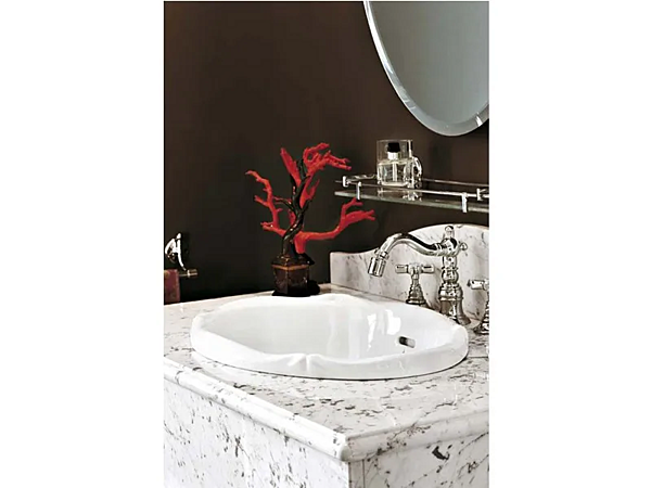 Inset Oval Ceramic Washbasin Victorian Gentry Home factory Gentry Home from Italy. Foto №2