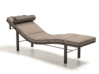 Upholstered Fabric Chaise Longue Tuscany Molteni & C Upholstered Fabric Chaise Longue Tuscany Molteni & C factory Molteni & C.(+VITRA) from Italy