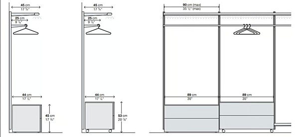 Sectional Metal Walk-In Wardrobe Kristalia Dot factory Kristalia from Italy. Foto №7